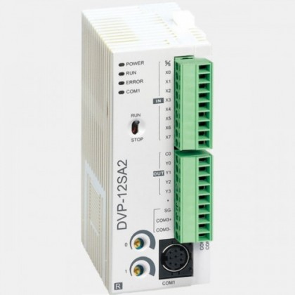 Sterownik PLC 8 wejść binarnych i 4 wyjść przekaźnikowych Delta Electronics DVP12SA211R